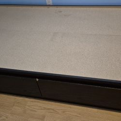 Twin Platform Bed with 2 Storage Drawers