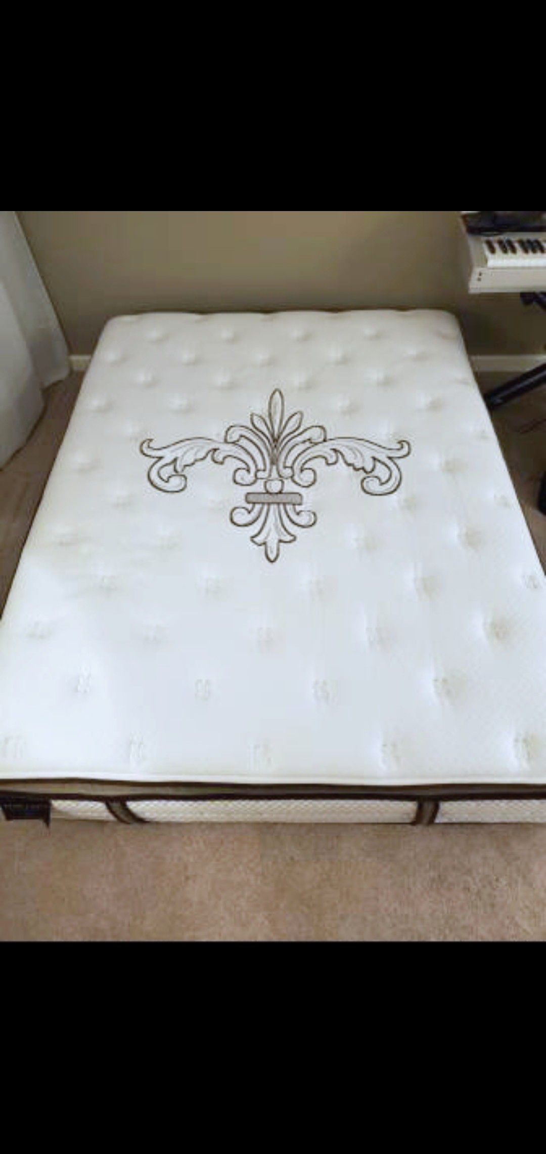 Very Nice Queen Stearns & Foster Pillowtop Mattress, Boxspring and Bed Frame