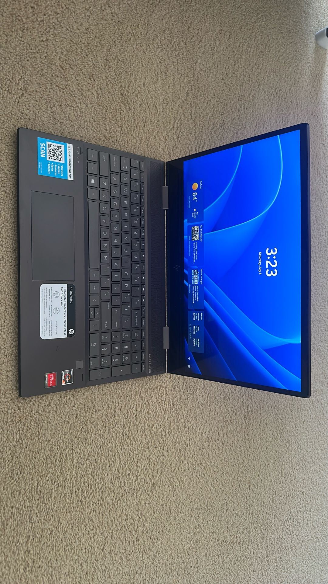 HP ENVY x360 14 inch Touchscreen Laptop