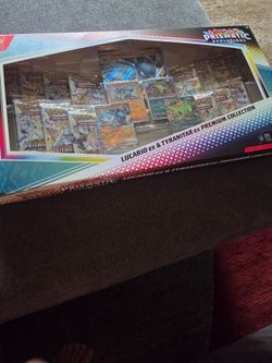 Prismatic Evolution Lucario ex & Tyranitar ex premium collection