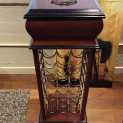 Autographed Romeo y Julieta 125+ Cigar Coffin Humidor & 24 Bottle Wine Rack.