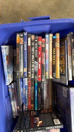 Tub of assorted DVD’s (The whole tub only $5)