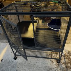 Deluxe Critter Nation Small Animal Cage Ferrets Birds (Model 161) 36”x24”x39” 