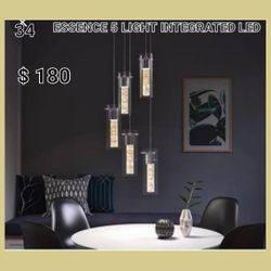 New Artika Essence 5 Light Integrated Led Pendant 
