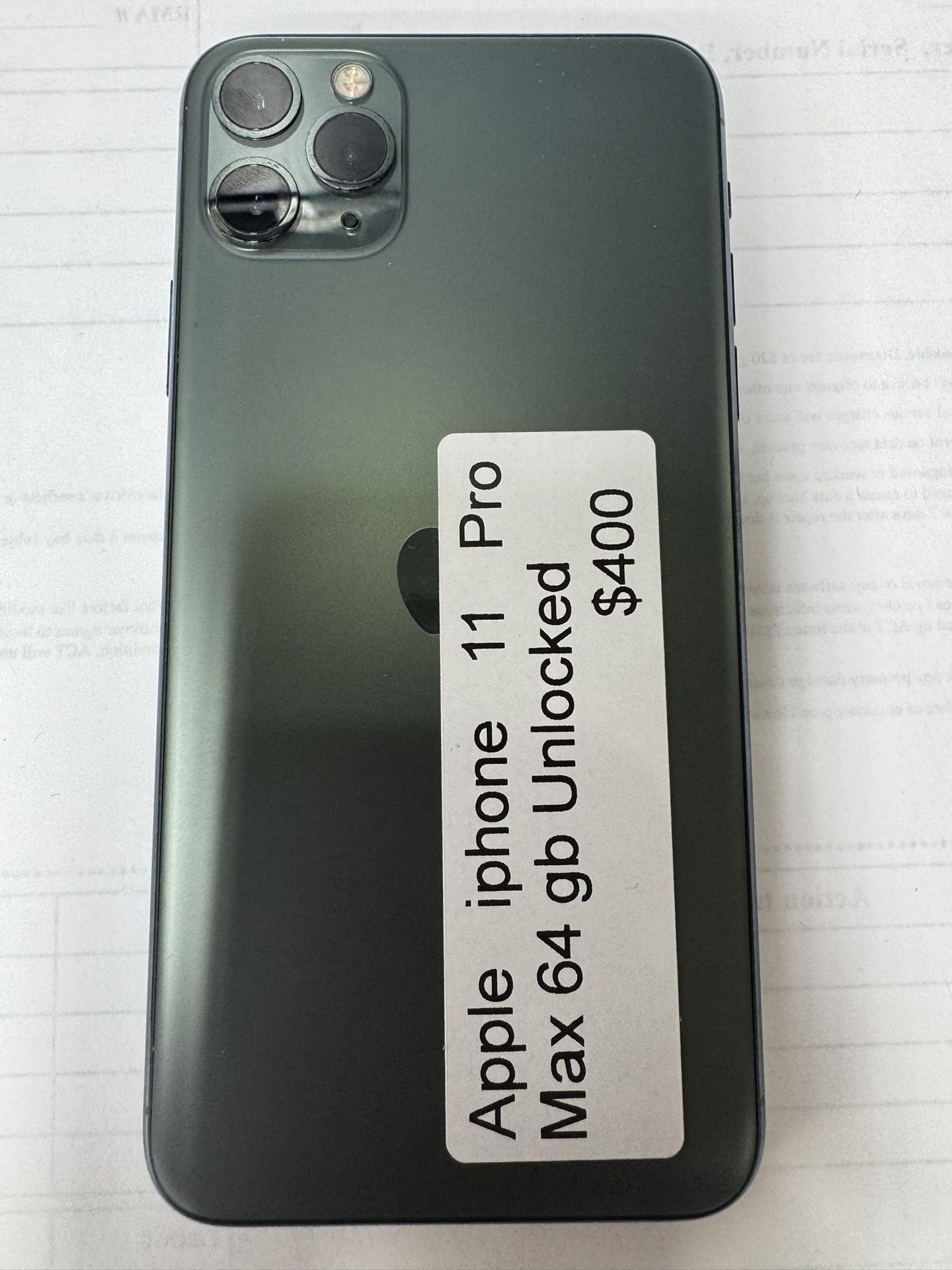Apple iPhone 11 Pro Max 64 Gb Unlocked