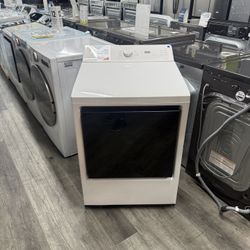 LG - 7.3 Cu Ft Gas Dryer In Alpine White 