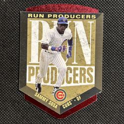 1996 Upper Deck Run Producers Die Cut #RP17 Sammy Sosa * Chicago Cubs