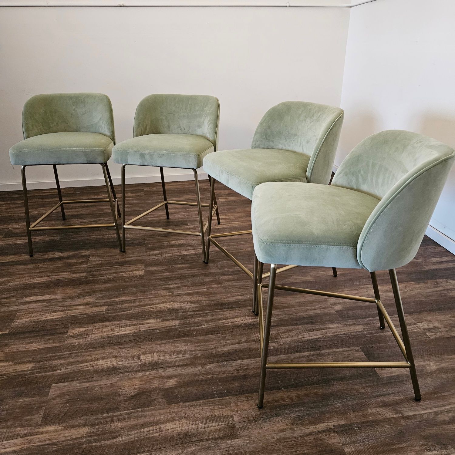 Set of Counter Stools Velvet - Free Delivery