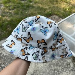 Butterfly Bucket Hat - Reversible