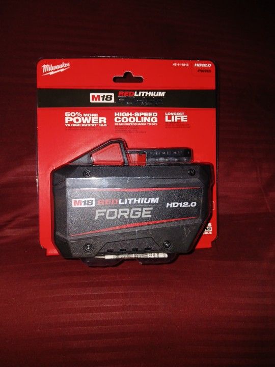 Milwaukee battery forge M eighteen REDLITHIUM HD12.0