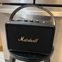 Marshall Kilburn II Portable Bluetooth Speaker – Premium Stereo Sound | 20+ Hour Battery | Vintage Marshall Design 