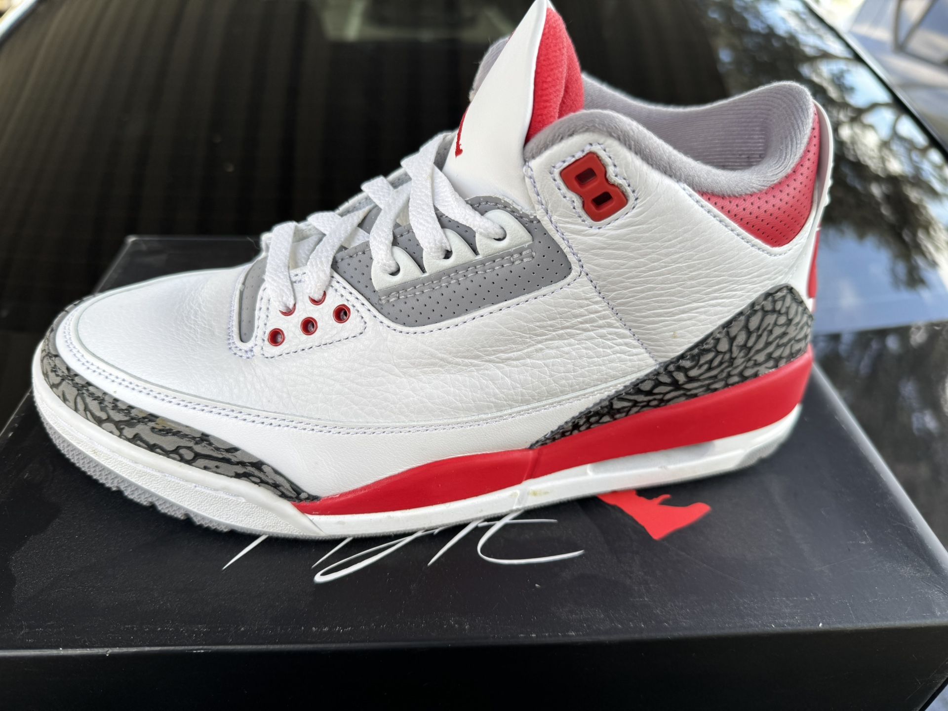 Fire Red 3 Jordans