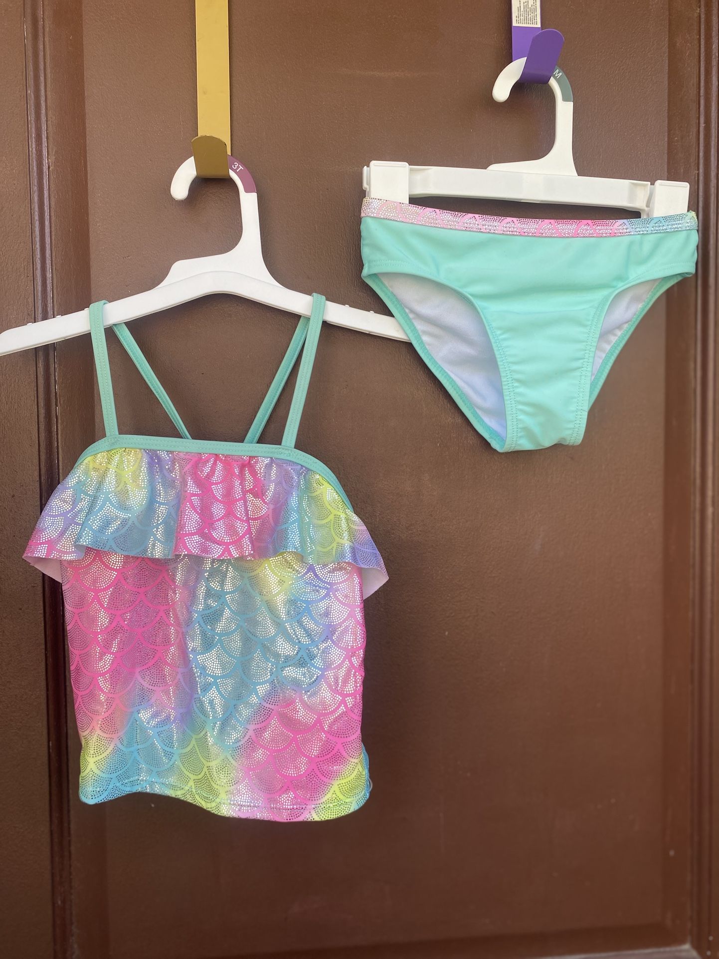 Girls Mermaid 2 Piece Swimsuit 5T