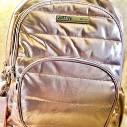 Rose Gold Quilted Backpack. New with tags. Girls love them! Backpack 12" W x 5" L x 17" H. Brundage and Chester. Check out my other listings.   Backpa