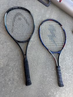 Tennis Racket Set (1 Adult Head Racket + 1 Junior Prince Racket)