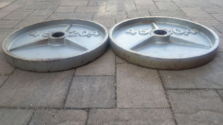 Weight Olympic Deep Dish Plates 2x45s