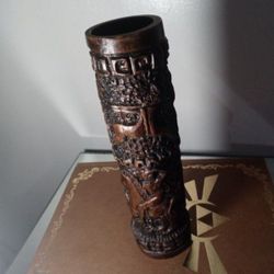 CHINESE - TIBETAN VASE / INCENSE TUBE 