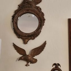 Press eagle and mirrors the three piece set very old one seventy five or close off