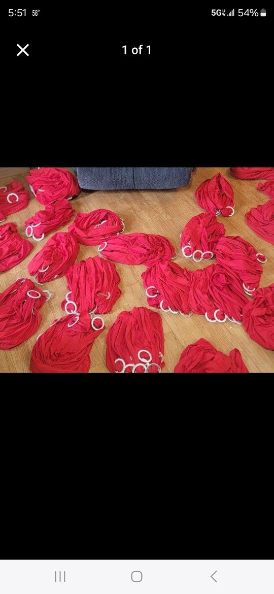 250 Spandex Red Chair Bows