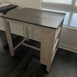 Small Bar Height Table With storage