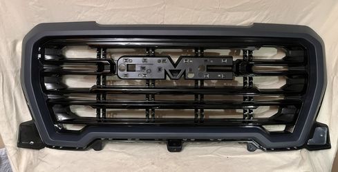 GMC Sierra 1500 Year 2019-21 Front Grille Gloss Black And Matte Black