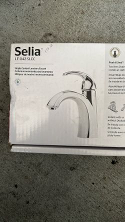 TRADES? Was $125! BRAND NEW SELIA LF-042-SLCC BATHROOM FAUCET  IN UNOPENED BOX!