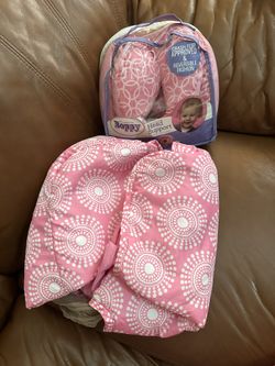 Head Rest Support And Baby Girl Shopping Cart Cover