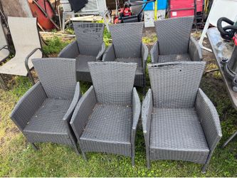 Free 6 - patio chairs, no cushions