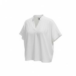 Universal Thread/Women's White Blouse/ Short Sleeve Split Neck Lightweight Top
