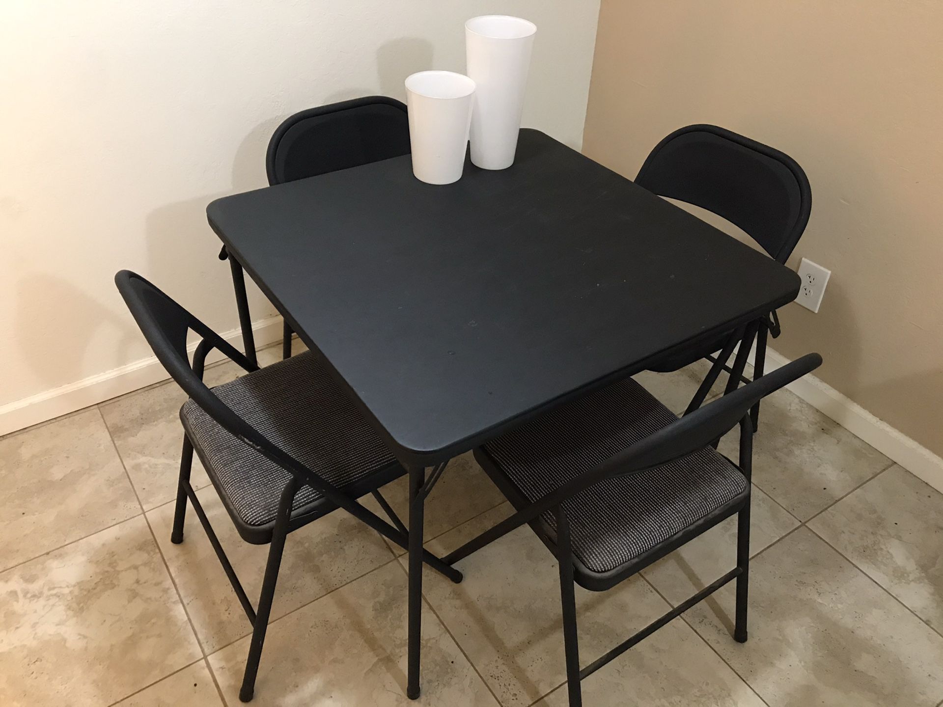 Dining Table with Four Chairs