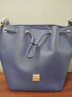 Dooney & bourke blue lucca bag with dustbag