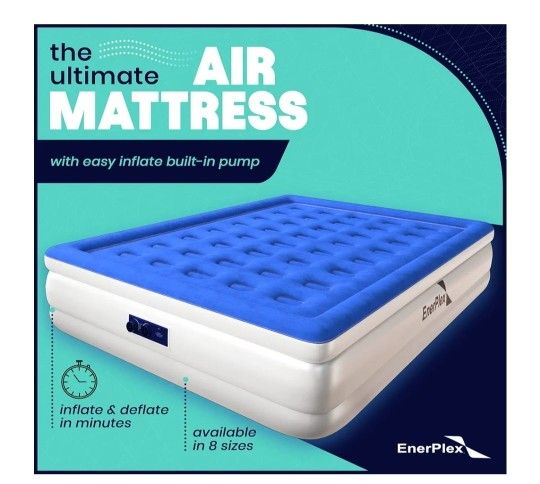 EnerPlex Air Mattress Queen Double High