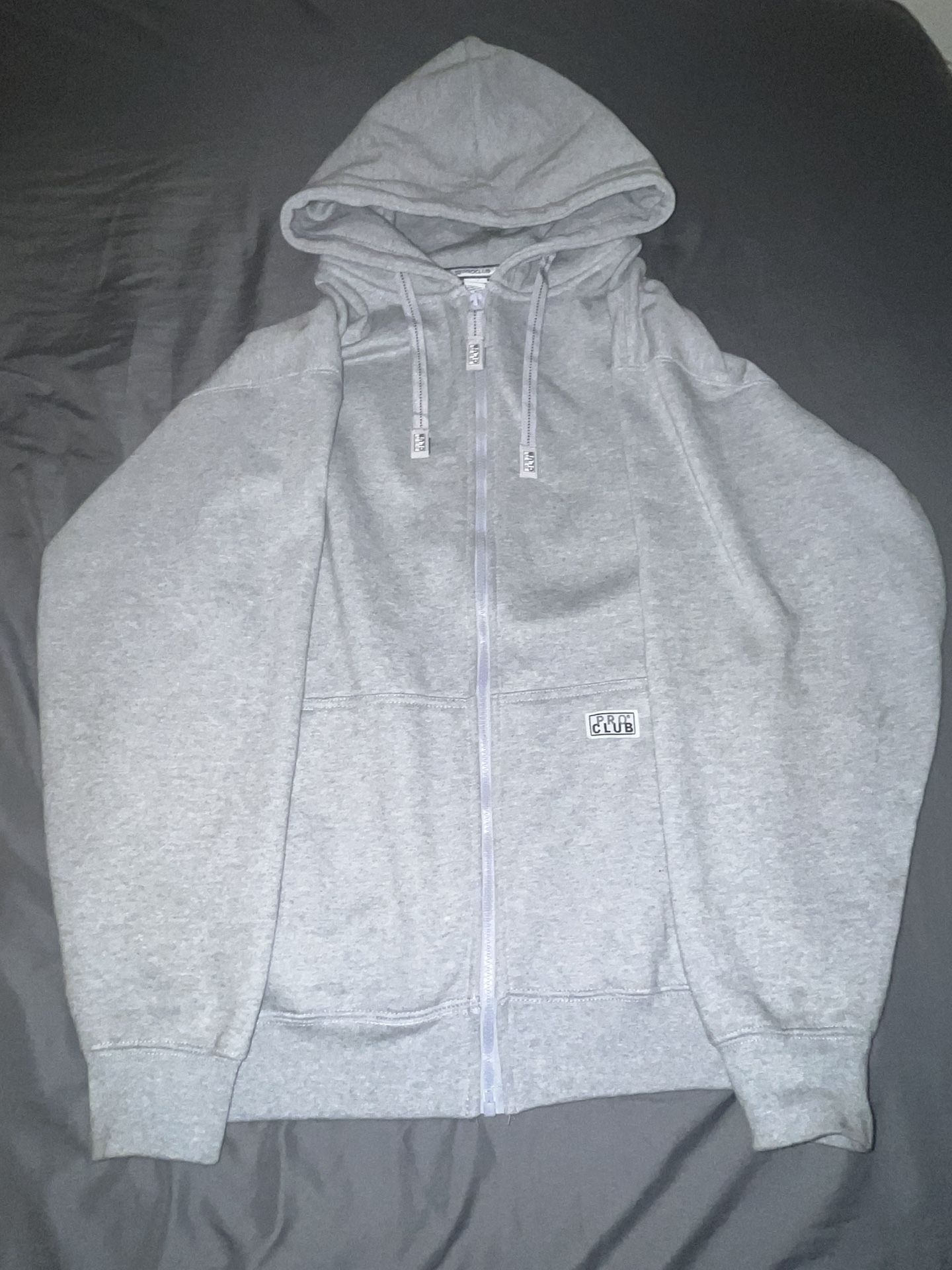 Grey pro club zip up (Read desc)