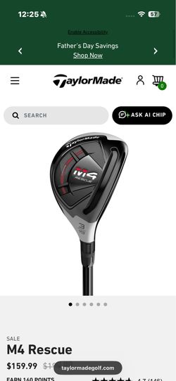 LH Taylormade M4 3 rescue hybrid