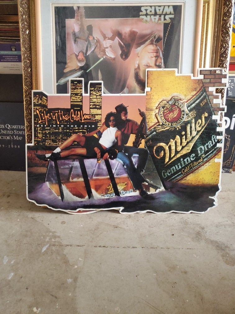 Miller Genuine Draft Tin (Metal) Sign