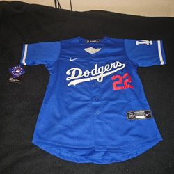 Dodgers Youth Kershaw Blue Jerseys $60ea Firm S M L Xl 