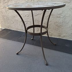 28" Glass Mosaic Bistro Table