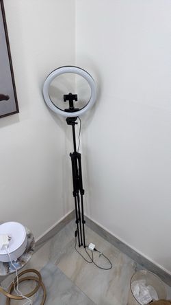 LED Ring Light with Tripod Stand and Phone Holder
