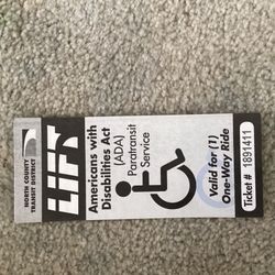 NCTD ADA Transit Passes DISABLED BUS SERVICE