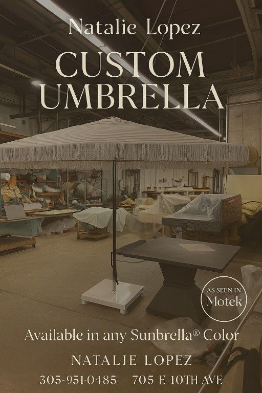Custom Patio Umbrella with Base – Choose Size & Color