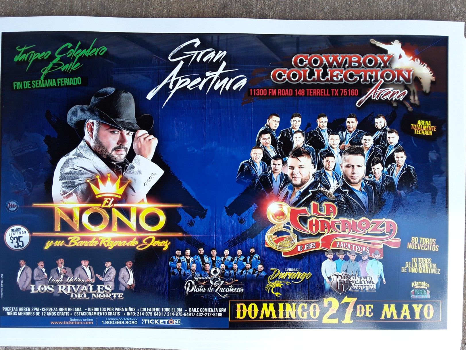 Ticketes pa el jaripeo y coleadero