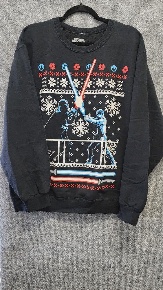 Star Wars Vader Luke Duel Ugly Christmas Sweater Sweatshirt Size XL