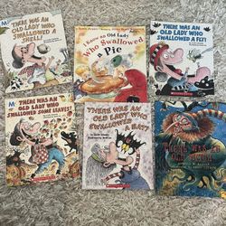 Toddler Picture Books There Was An Old Lady Series 6 Books