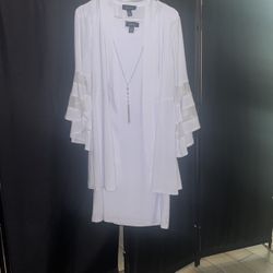 White Dress With Coat 