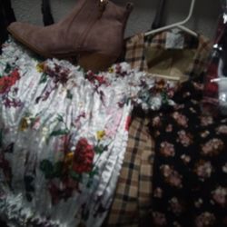 Box Of Random/Cool  Clothing And Shoes Mainly Female. 