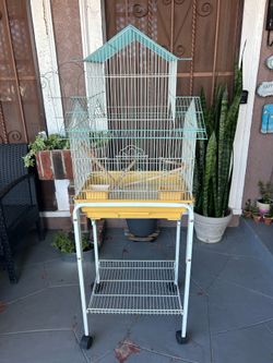 Bird Cage with Wheels
