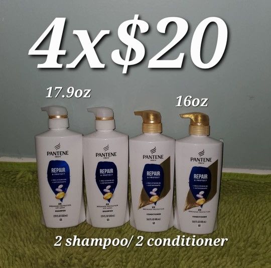 2 Shampoo And 2 Conditioner Repair And Protect Pantene