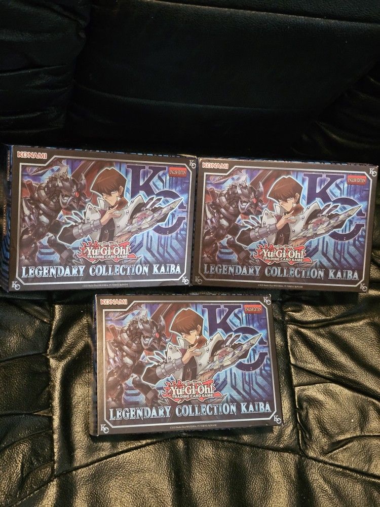 Yugioh Legendary Collection Kaiba Boxed Card Set New Factory Sealed! 3 Box Lot!