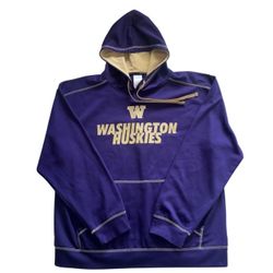 WASHINGTON HUSKIES HOODIE MENS SIZE XL EXTRA LARGE PURPLE NCAA RUSSELL ATHLETIC