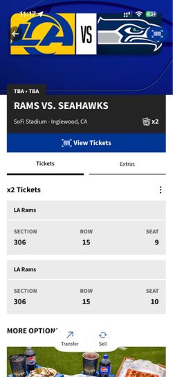 Rams Seahawks discounted tickets